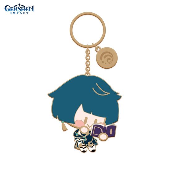 Брелок металический Chibi Character Metal Keychain Xingqiu 6972957486319
