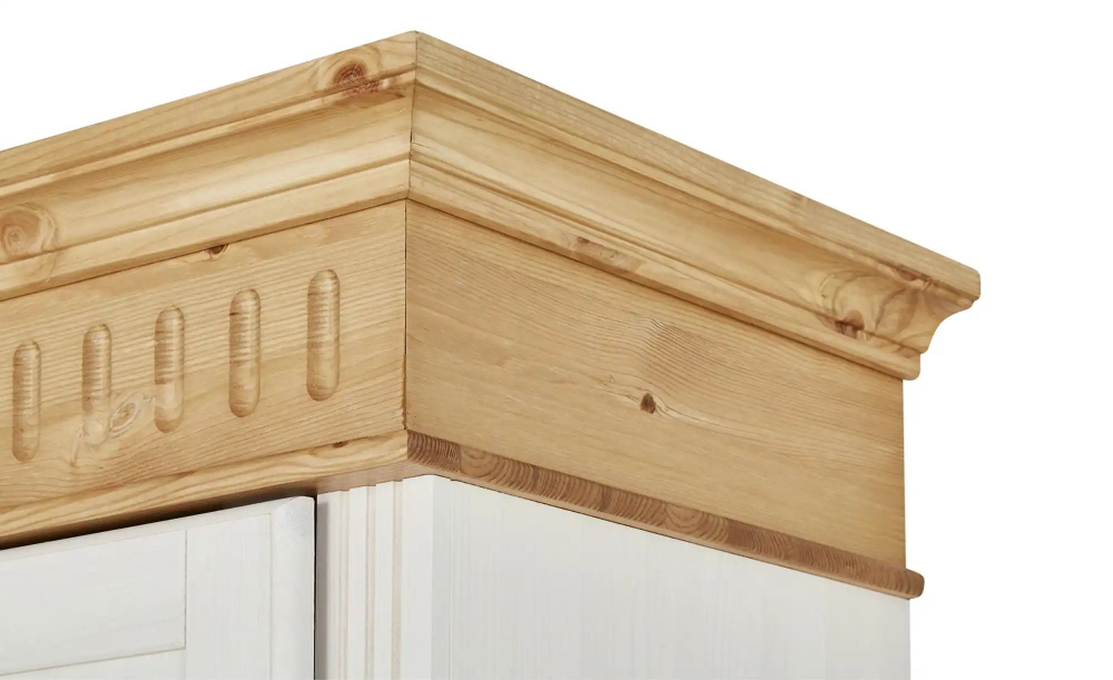 Шкаф Хельсинки для прихожей белый воск/антик