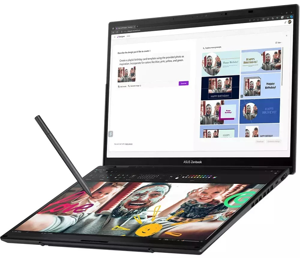 Ноутбук ASUS Zenbook Duo UX8406CA-QL078W 14" / 32 Гб / SSD 1024 Гб / Win 11 / 90NB14X1-M00320