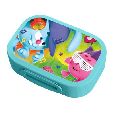 Ланч-бокс с декором "смешарики", 180x130x50мм, 0,98л (голубой)