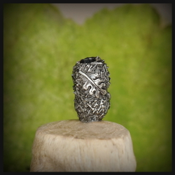 Темлячная бусина "Ежик" для ножей , мельхиор