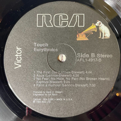 Винтажная виниловая пластинка LP Eurythmics Touch (USA 1984) The First Cut