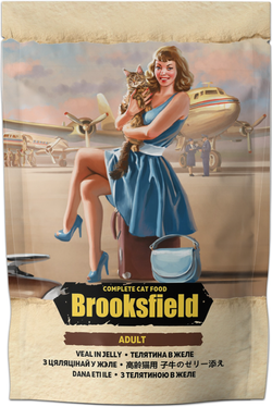 BROOKSFIELD Adult Cat Телятина в желе 85г.*22шт.