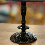 Подставка для свечей/пирожных на ножке чёрная