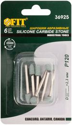 Шарошки силиконово-карбидные, мини, набор 6 шт FIT 36925