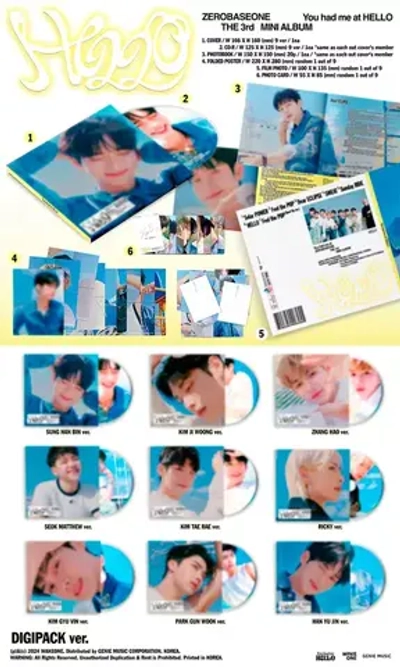 ZEROBASEONE ZB1 - You had me at HELLO [Digipack ver.]