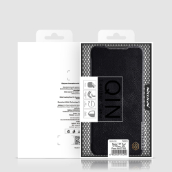 Кожаный чехол книжка от Nillkin для смартфона Xiaomi Redmi Note 11T Pro, 11T Pro+ 5G и Poco X4 GT 5G, серия Qin Leather
