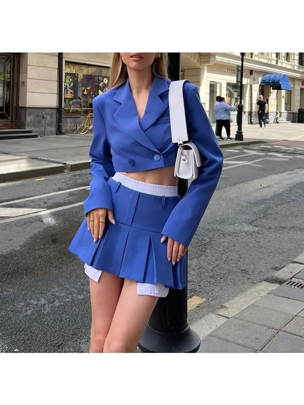 Юбка мини в складку