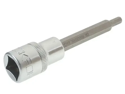 Головка-бита 6-гранная 5мм 1/2" (L-100мм) ROCKFORCE RF-34410005