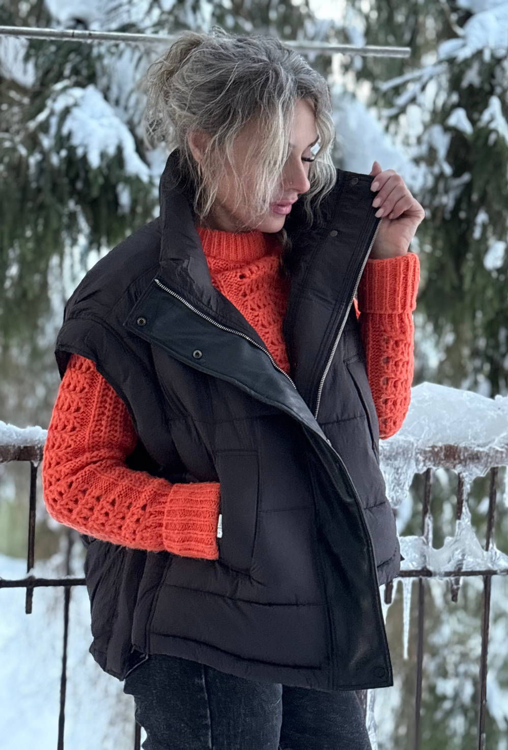 Жилет на синтепоне/черный