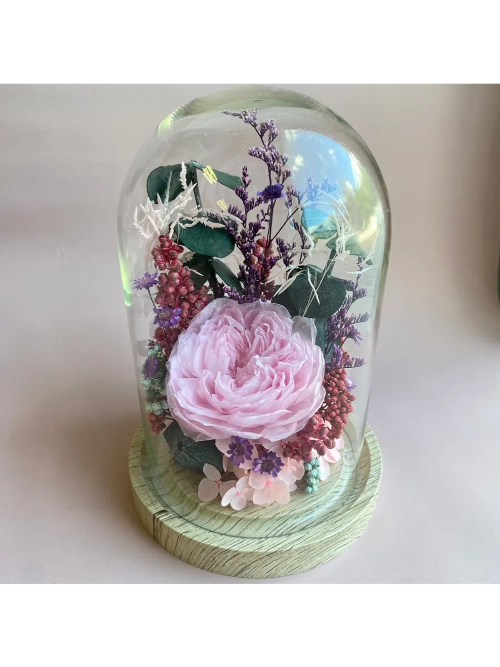 натуральные цветы в стекле 99.21