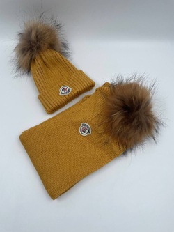 Детская шапка и шарф Moncler