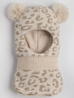 Шапка шлем детская зимняя вязаная