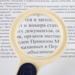 Лупа просмотровая STAFF "Manager" С ПОДСВЕТКОЙ диаметр 50 мм увеличение 5 корпус сине-бежевый (3 штуки в упаковке)