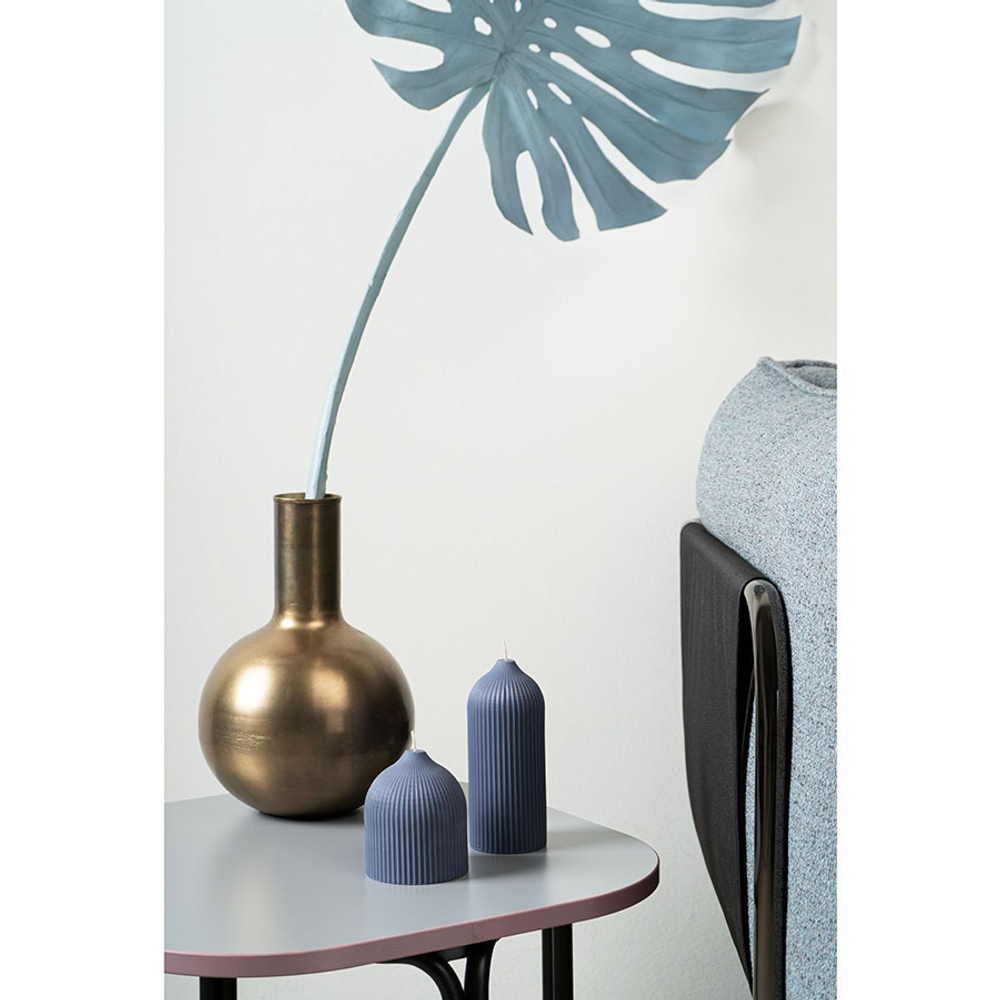 Свеча декоративная синего цвета из коллекции edge, 10,5 см