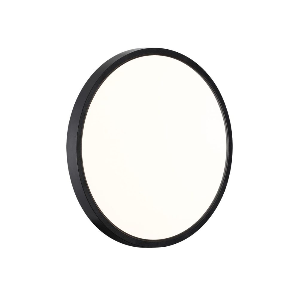 7660/24L MITRA LED SN 554 Светильник пластик/белый/черный LED 24Вт 3000/4000K D300 IP40 ALFA BLACK