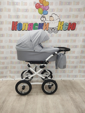 Коляска модульная Indigo Barbara Classic ba04 (св.серый)