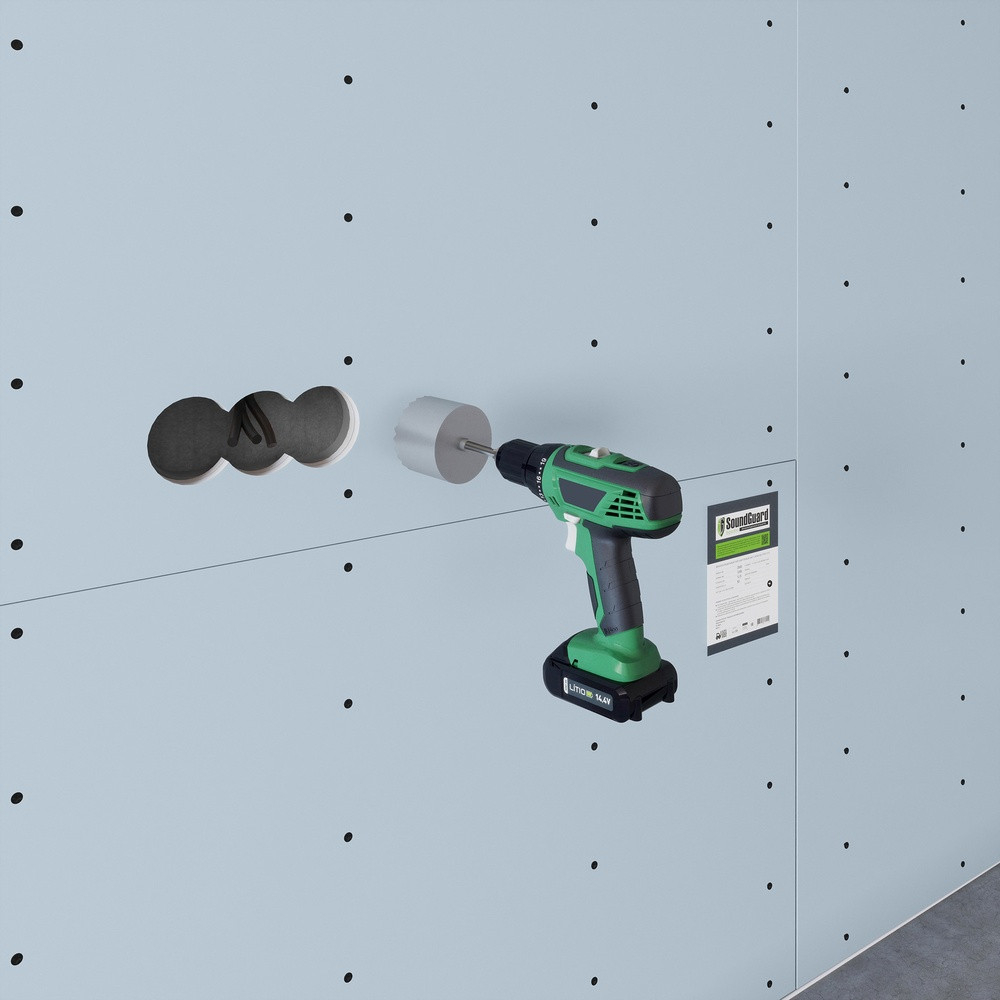 Подрозетник звукоизоляционный Soundguard S-Box 1 415029 односекционный 115х115х38 мм