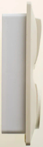 GLOSSA БЛОК: РОЗЕТКА без заземления + 2-клавишный ВЫКЛЮЧАТЕЛЬ с подсветкой, БЕЖЕВЫЙ