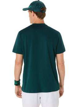 Мужская теннисная футболка Asics Court Short Sleeve - зеленый