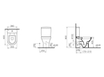 Унитаз-компакт VitrA S50 9798B003-7201 с микролифтом