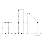 Стойка-журавль KUPO 346MH JUNIOR BOOM ROLLER STAND на колесах