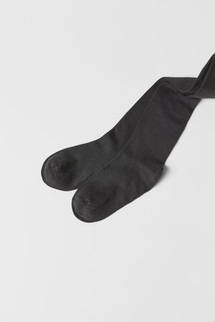 ZARA ОДНОТОННЫЕ КОЛГОТКИ, АНТРАЦИТОВЫЙ