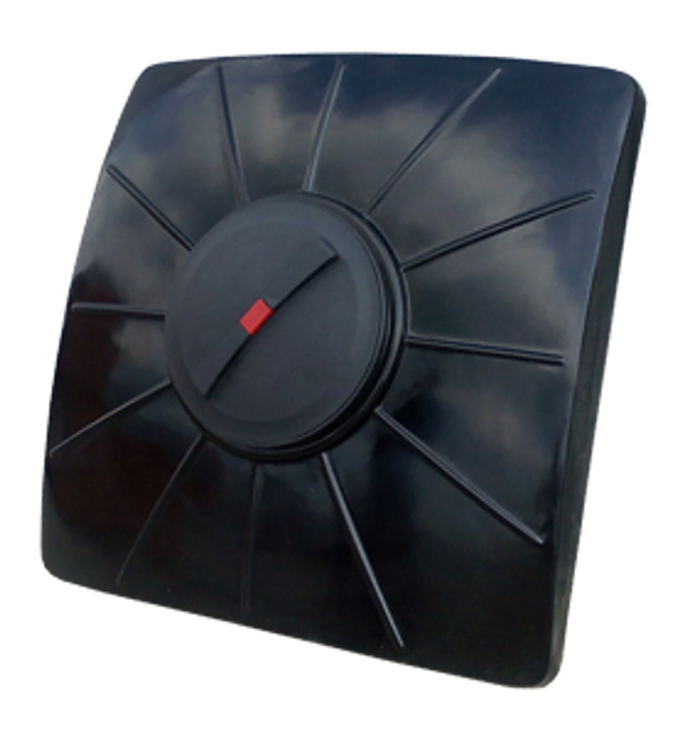 Бак для душа пластиковый плоский STERH 200 л. емкости для душа (95x98x27см;черный) - арт.555116