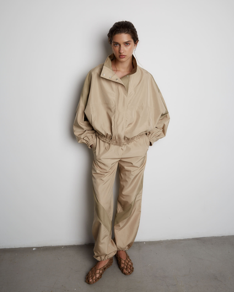 Брюки из шелка Эрменеджильдо Дзенья бежевый/хаки