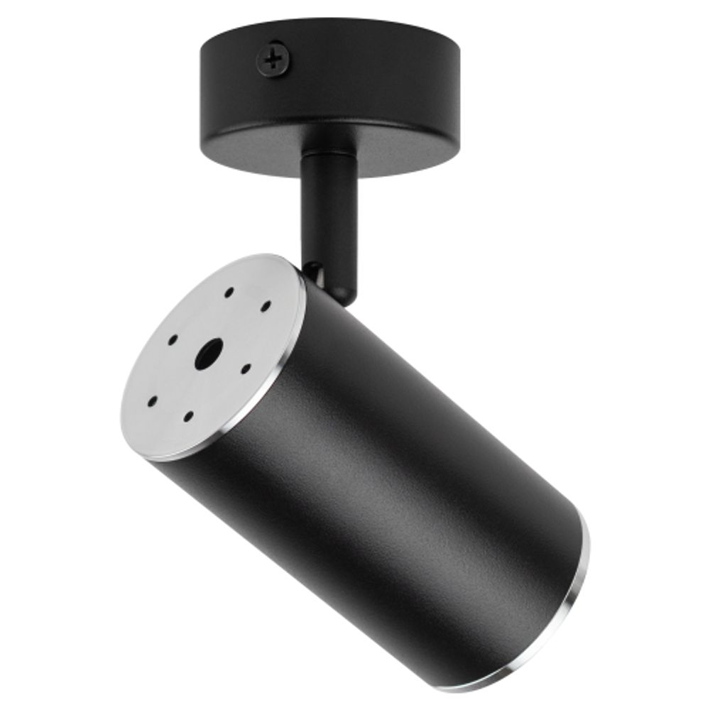 Светильник настенно-потолочный спот ЭРА OL35 BK MR16 GU10 IP20 черный, хром