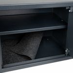 Сейф мебельный DASWERK SC-300EL (300х380х300 мм), электронный замок, графит, 291346