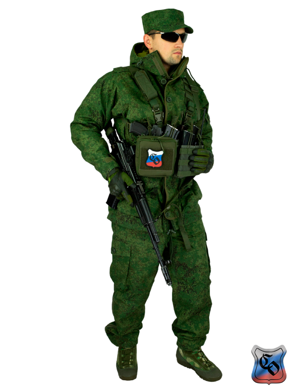 Подсумок SSO АКМ 4 MOLLE без клапана. Олива