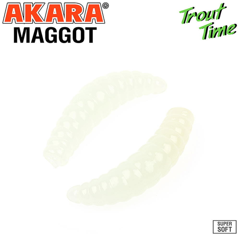Силиконовая приманка Akara Trout Time MAGGOT 1,6 Garlic 12 (10 шт.)