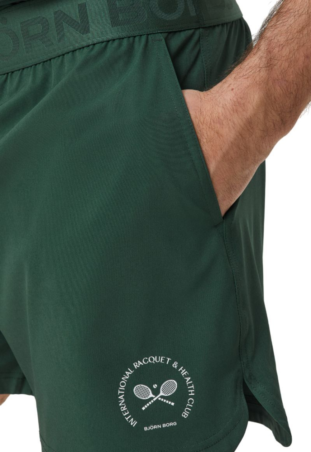 Мужские теннисные шорты Björn Borg Ace Graphic Short Shorts - sycamore