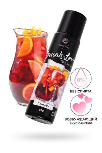 Интимный гель SECRET PLAY для сосков и интимных зон, со вкусом сангрии, 58 г