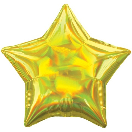 Шар Anagram звезда 18" жёлтый блеск #39266