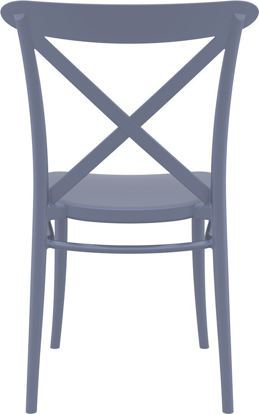 Комплект пластиковой мебели Siesta Sky Ø105 Cross, темно-серый