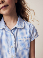 Рубашка с коротким руковом для девочки Next Q77-085, Голубой