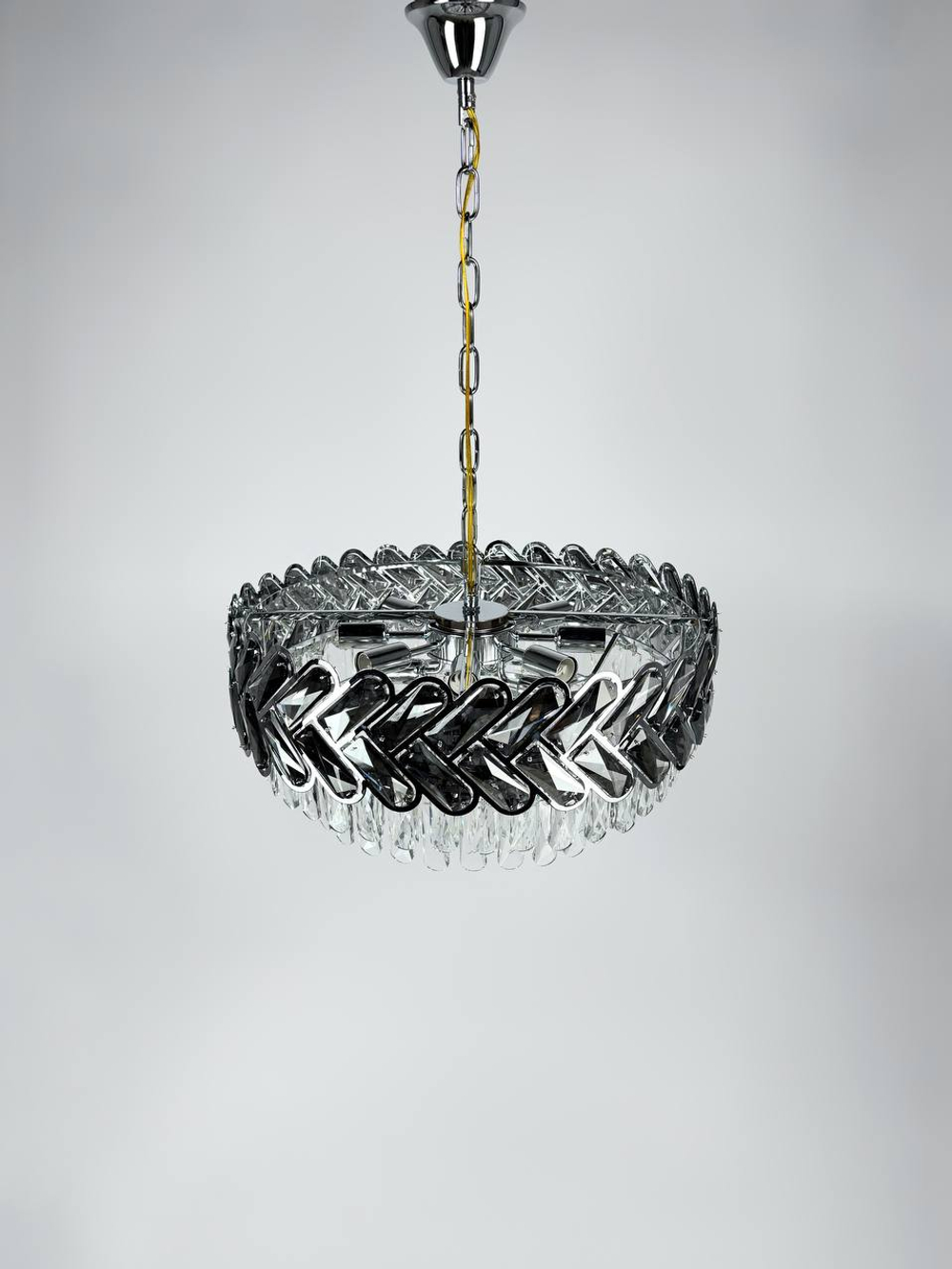 Люстра подвесная Lanbos, 12 ламп Е14, 480 Вт, до 20 кв м, хром