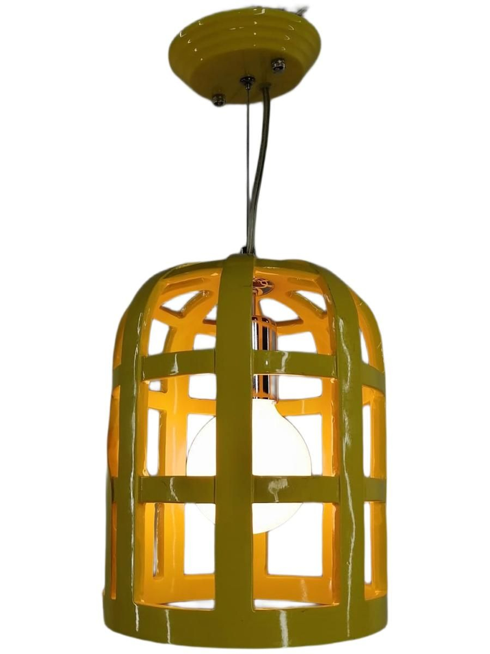 Светильник подвес Желтый с лампочкой 8807/1S YELLOW