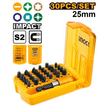 Набор ударных бит IMPACT INGCO AKSD68303 INDUSTRIAL 30 шт.