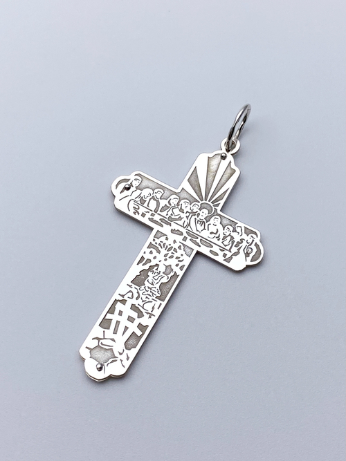 Крест из серебра/Тайная Вечеря