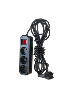 Бытовой удлинитель Gigant с заземлением ПВС 3x0,75 3 гнезда 5м 80091