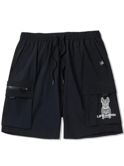 Шорты с карманами на молнии