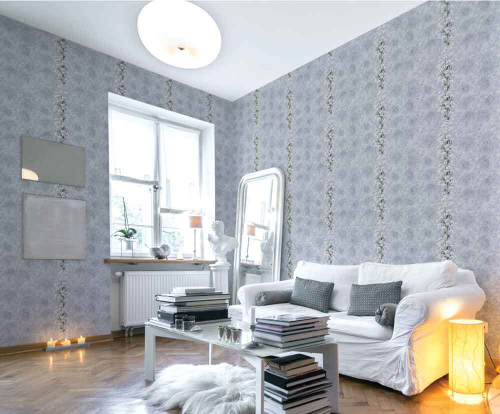 Панель ПВХ термопечать Нежность серо-сиреневая фон 281/2 2700х250 мм