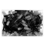 Электрогирлянда LED цветная 100 ламп, 9 м, 4 р.м., черный провод, в конце розетка кор