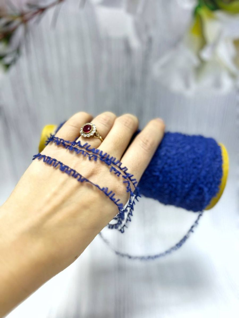 Прижа для вязания травка пушистая