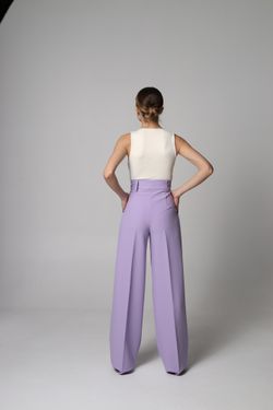 Брюки-палаццо лиловый