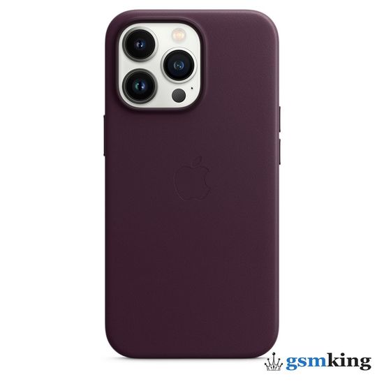 Apple Leather Case with MagSafe iPhone 13 Pro Dark Cherry «Тёмная вишня» MM1A3ZE/A