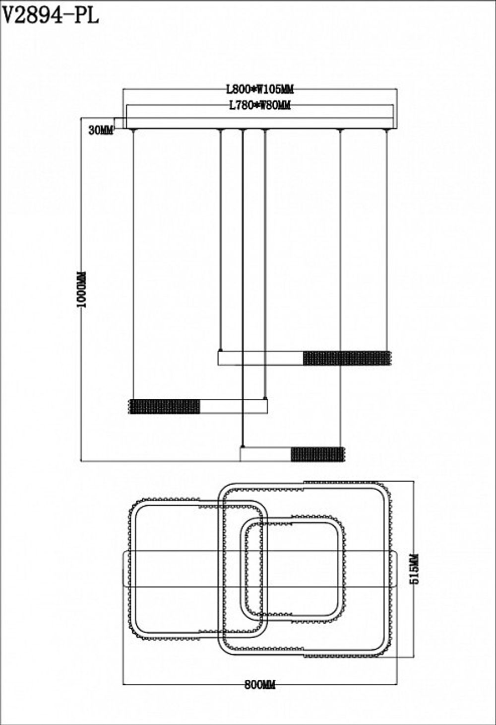 Подвесной светильник Moderli Novas V2894-PL